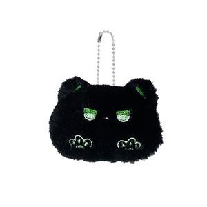 Забавный очаровательный брелок с котенком, милая кукла плюшевый кулон высотой 5см A little tide to play, зеленый