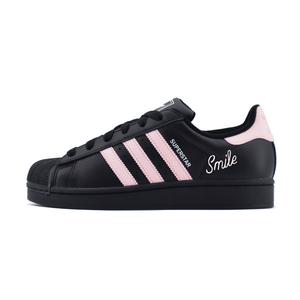 Adidas Originals Кроссовки для скейтбординга Superstar 2 Low Top унисекс, черно-розовые