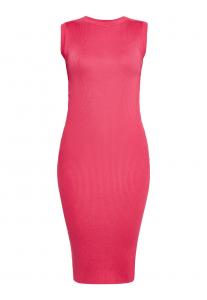 Вязаное платье NAEMI Knitted dress, розовый