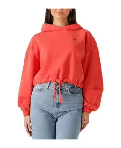 Женская толстовка с оранжевой надписью Tommy Jeans, красный