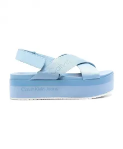 Сандалии на платформе с ремешком в стиле Mr. Calvin Klein Jeans, синий