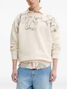 Толстовка с вышивкой Desigual, нейтральный