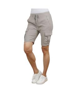 Женские свободные эластичные шорты-джоггеры Super Flex из ткани карго Galaxy By Harvic, Stone