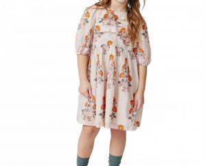 Платье Эвелин для девочки в цветочном стиле Cloud Bouquet Pink Chicken, Cloud Bouquet Floral