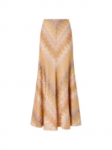 Макси-юбка с зигзагообразным узором Missoni, бежевый