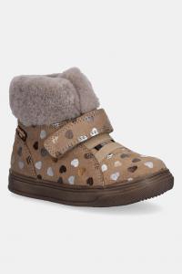 Детские зимние замшевые ботинки BASCO TEX Froddo, бежевый