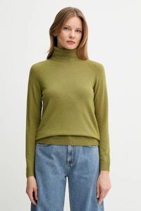 Свитер из смесовой шерсти United Colors Of Benetton, зеленый