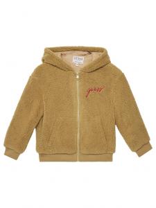 Пальто с мехом regular fit H5YJ02 W0330 Guess, бежевый