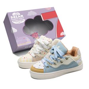 Износостойкие и легкие низкие кроссовки для скейтбординга унисекс 7 SEVFUN, Mismatched