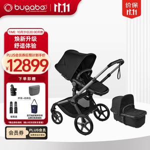 Bugaboo FOX5 Renew High Landscape коляска с откидывающимся сиденьем и реверсивной конструкцией для младенцев и малышей, Graphite Gray Frame, Black Seat, Midnight Black Fox5Renew