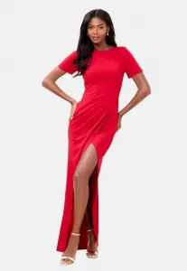 Платье-Макси с драпировкой и сборками Lipsy, Red