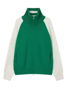 Кардиган с жаккардовым логотипом Studio Tomboy, зеленый