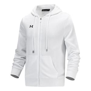 Куртка fleece full zip hoodie 'white' Under Armour, белый