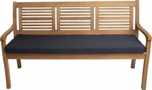 Подушка для скамейки 130×60×7 см, синяя - подушка для сиденья садовой скамейки со съемным чехлом, удобная обивка для улицы и террасы