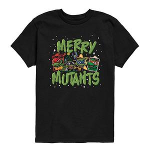 Футболка с принтом Teenage Mutant Ninja Turtles Merry Mutants для мальчиков Licensed Character, Black