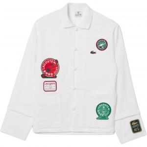 CLOT Куртка LACOSTE Collaboration FW24 унисекс белая, White