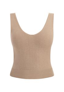 Спортивная футболка faina Strick Tank Top, бежевый