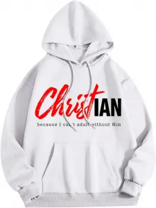 Мужская толстовка Christian Jesus с принтом креста, длинный рукав