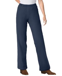 Женские джинсы Within Fineline Stretch Denim Wide-Leg Pull-On Woman Within, Navy