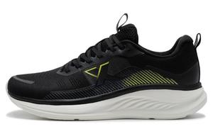 Антискользящие износостойкие низкие повседневные кроссовки для бега мужские Black Yellow Green XTEP, черный/желтый лаймовый зеленый