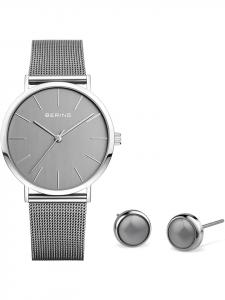 Bering Аналоговые женские часы серебристого цвета