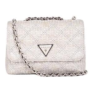 GUESS Сумка через плечо из целлюлозного материала с тканью и искусственной кожей женская белая, White