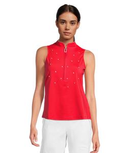 Топ Jamie Sadock Star Embellished Sleeveless Top, Adrenaline Red