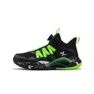 Детские баскетбольные кроссовки для детей XTEP, черный/зеленый