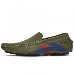 XIMO BULL Мужские повседневные кроссовки низкие черно-бело-коричневые армейского зеленого, цвет Army Green