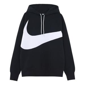 Толстовка Men's Nike Sportswear Swoosh Tech Fleece Contrasting Colors Large Logo Printing Sports Black, черный