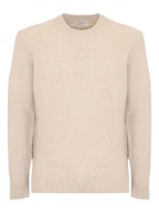 Свитер с круглым вырезом и ребристой отделкой Kangra, нейтральный