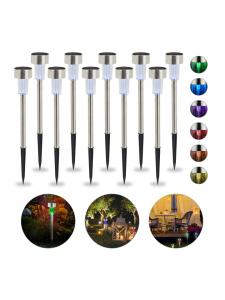 Relaxdays 20 солнечных светильников серебристого цвета