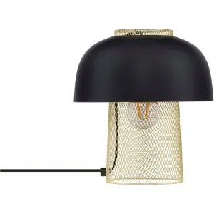 Настольная лампа SQUBE E27 1 шт. Nova Luce, черный/золотой