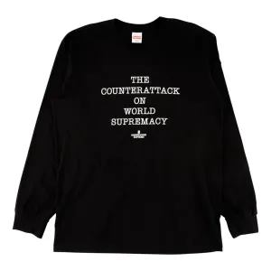 Футболка udc public enemy counterattack ls top 'black' Supreme, черный