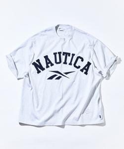 Футболка с круглым вырезом и коротким рукавом с двойным логотипом и аркой, модель 25AW Nautica, цвет Gray