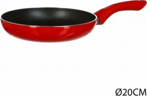 Сковорода эмалированная, алюминиевая, красная, ок. 20 см Secret de gourmet