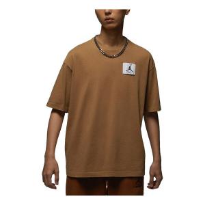 Футболка flight essential oversized t-shirt asia sizing 'brown' Air Jordan, коричневый