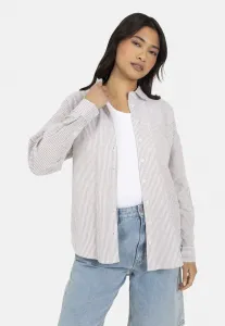 Полосатая блузка на пуговицах Brave Soul, Light Grey