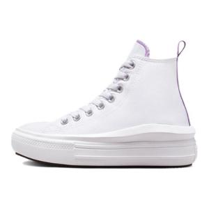 Chuck Taylor All Star Move Platform Hi White Pixel Purple GS Converse, белый