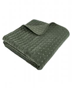 Двустороннее стеганое покрывало Velvet Stitch, 50 x 60 дюймов Levtex, Green