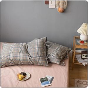 ZUIAI Комплект постельного белья Washed Plaid Cotton