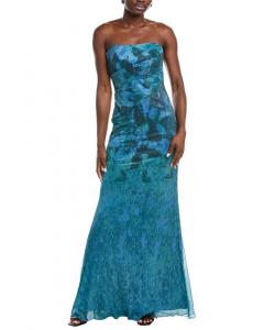 Платье Rene Ruiz Plisse из сетки, синий