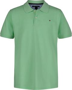 Рубашка-поло Tommy Hilfiger Ivy с короткими рукавами для мальчиков, застежка на пуговицы, мягкая и удобная, Green Ash