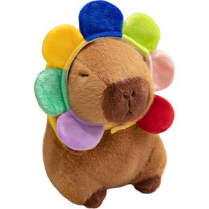 Плюшевая игрушка милая капибара высота 22 см Happy Fish