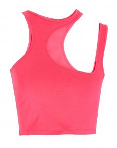 Кроп-топ Jersey Cut-Out Crop Top 8 By Yoox, пурпурный