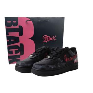 Nike Кроссовки для скейтбординга Air Force 1 с противоскользящим износостойким верхом, унисекс, черные