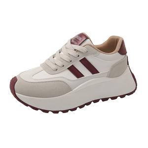 Массивные кроссовки женские TONYBEAR, Beige Red