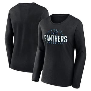 Женская футболка с длинным рукавом Fanatics Branded Carolina Panthers Plus Size Foiled Play Unbranded