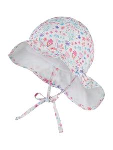 Sterntaler Солнцезащитная шляпа с цветочным узором белого цвета