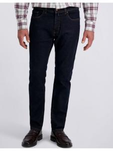 Pierre Cardin Джинсы Lyon темно-синего цвета из необработанного волокна